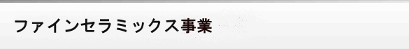 ファインセラミックス事業